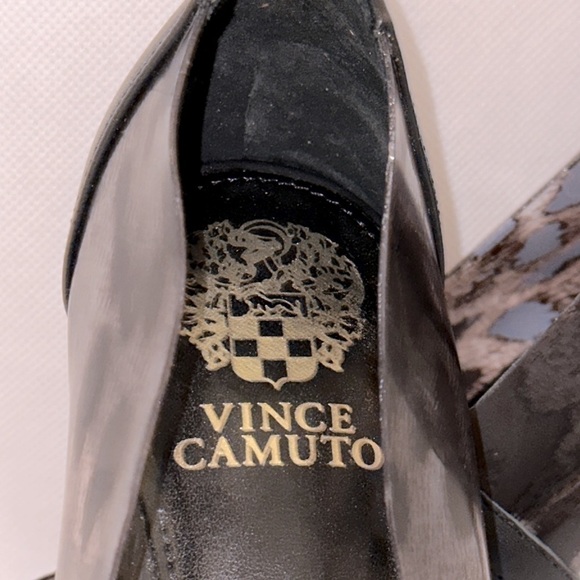 VINCE CAMUTO Anessta Clear Animal Leopard Print Heels Size 8.5M - EUC - Picture 4 of 11